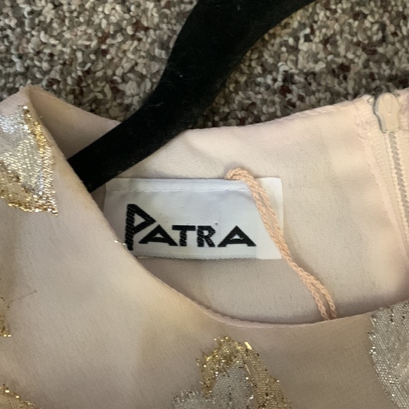 PATRA beautiful metallic sliver gold floral prints on top midi dress Far… - Picture 8 of 13